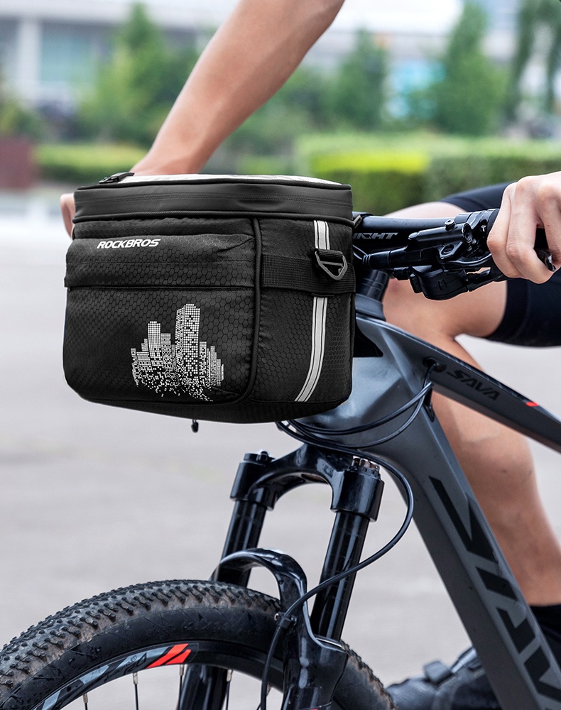 Bolsa de manillar con aislamiento en frío para bicicleta RockBros