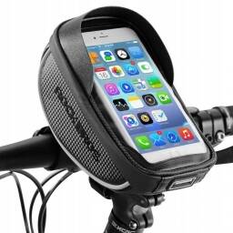  Bolsa de soporte para tel�fono de bicicleta, marco frontal, bolsa de manillar impermeable