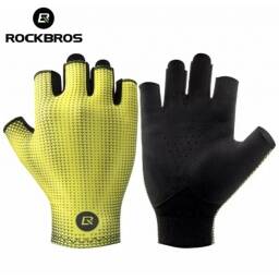 guantes antideslizantes de medio dedo, manoplas deportivas transpirables de alta elasticidad