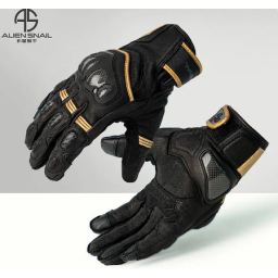 Guantes de fibra de carbono para motocicleta