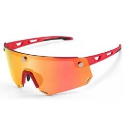 GAFAS BICICLETADEPORTE ROCKBROS CON LENTE POLARIZADA ROJO