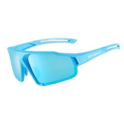 GAFAS BICICLETA DEPORTE ROCKBROS CON LENTE POLARIZADA AZUL