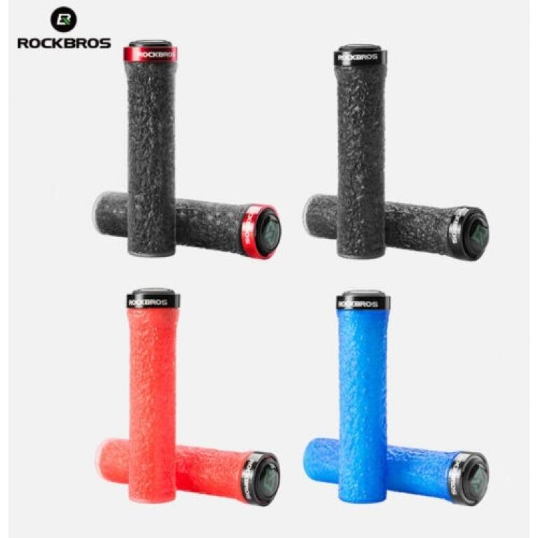 Puños Bicicleta Rockbros Silicona Antideslizante Mtb Colores